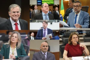 Hoje, são cotados: Antônio Gomide (PT), por Anápolis; Dra. Zeli (União Brasil), Valparaíso de Goiás; Gugu Nader (Agir), Itumbiara; Karlos Cabral (PSB), Rio Verde; Paulo Cezar Martins (PL), Quirinópolis; Renato de Castro (União Brasil), Goianésia; e Rosângela Rezende (Agir), Mineiros | Fotos: Reprodução