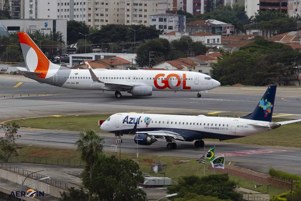 A Azul e Gol somam cerca de 1.500 decolagens diárias | Foto: Reprodução