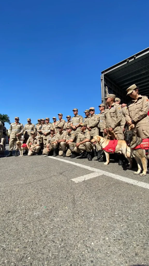 O grupo é formado por sete bombeiros que contam com o Helicóptero 01 da Corporação I Foto: Divulgação