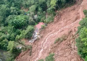 Imagem feita pela Força Aérea Brasileira (FAB) de destruição do Rio Grande do Sul