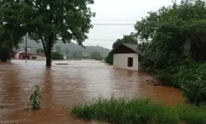 Cidade está debaixo d´agua no Rio Grande do Sul. Foto: Defesa Civil