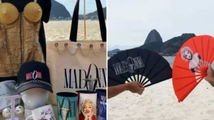 Loja no centro do Rio de Janeiro bomba na internet por criar peças inspiradas na Madonna | Foto: Montagem / Instagram