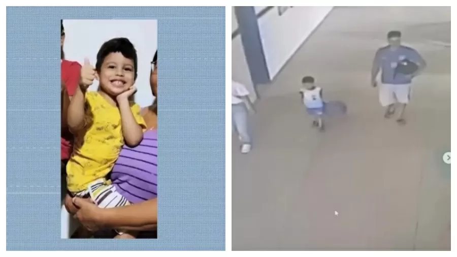 Anthony Levi, de 4 anos, passou mal na escola e morreu na segunda-feira (27) I Imagem: Reprodução/TV Gazeta/Redes Sociais