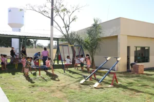 Entrega da obra de reforma e ampliação do Cmei Teófilo Tavares pela Prefeitura de Senador Canedo | Foto: Divulgação