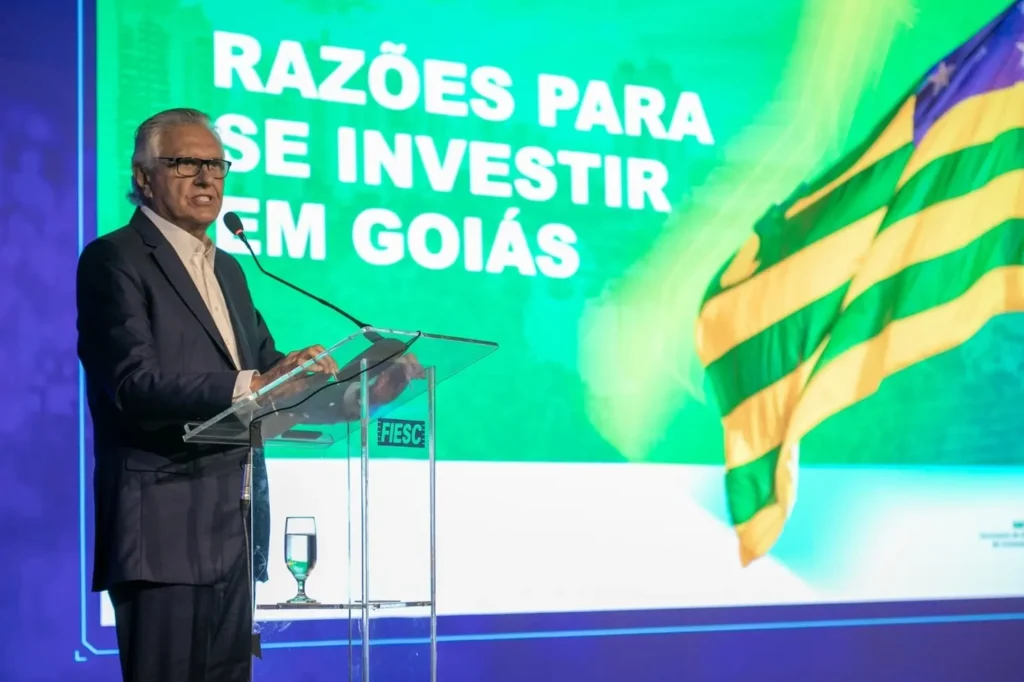 Caiado lembrou o rombo encontrado quando assumiu o Estado, em 2019 | Foto: Felipe Scotti