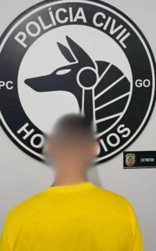 Os agentes da DIH conseguiram localizar o suspeito em Goiânia e realizar sua prisão preventiva I Foto: Divulgação