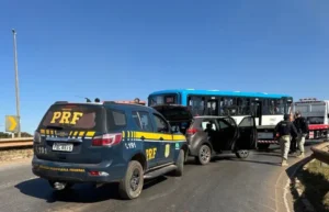 O suspeito foi conduzido à 27ª Delegacia da Polícia Civil do Recanto das Emas I Foto: Divulgação/PRF