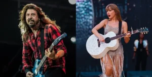 Dave Grohl, do Foo Fighters, e Taylor Swift trocaram farpas em shows em Londres, quando o músico insinuou que Swift não toca ao vivo. | Foto: Reprodução/Andreas Lawen/Instagram