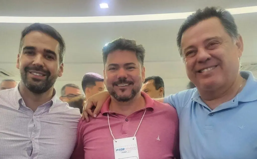 Governador do Rio Grande do Sul, Eduardo Leite, Charlles Antônio e Marconi Perillo.