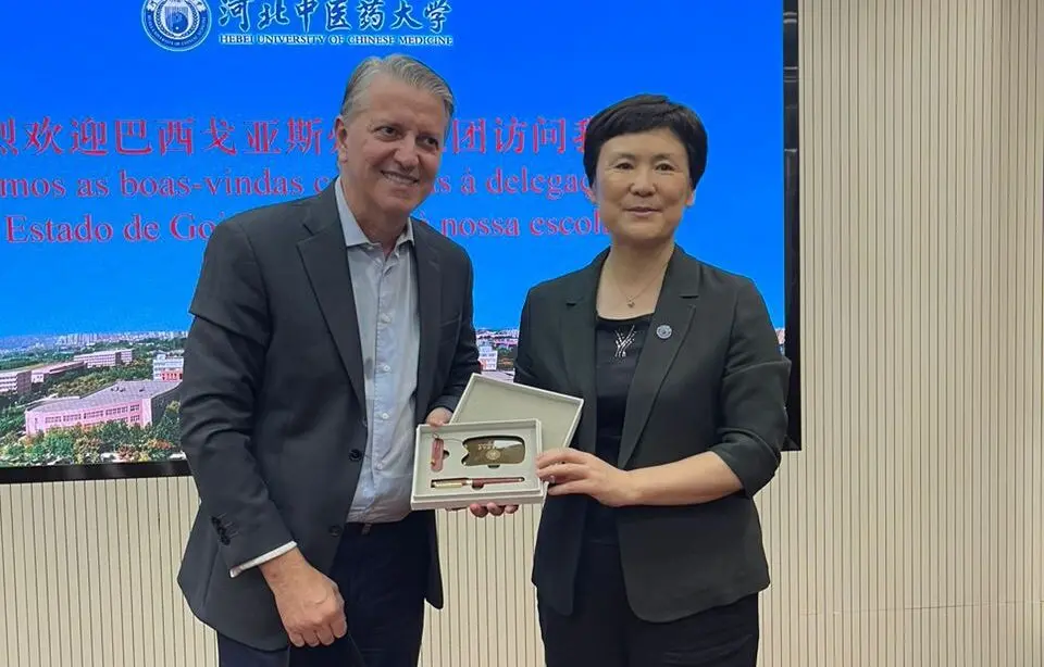 Secretário de Indústria e Comércio de Goiás, Joel Sant’Anna Braga, durante nova missão técnica à China | Foto: SIC