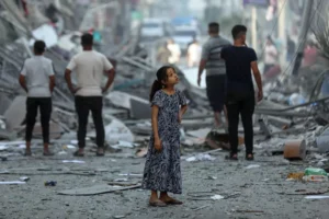 Ao todo, 15.694 crianças morreram em ataques aéreos e por terra no território palestino. | Foto: UNICEF