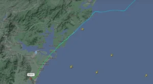 A aeronave saiu de Governador Valadares, em Minas Gerais, e tinha Florianópolis como destino. | Foto: Reprodução