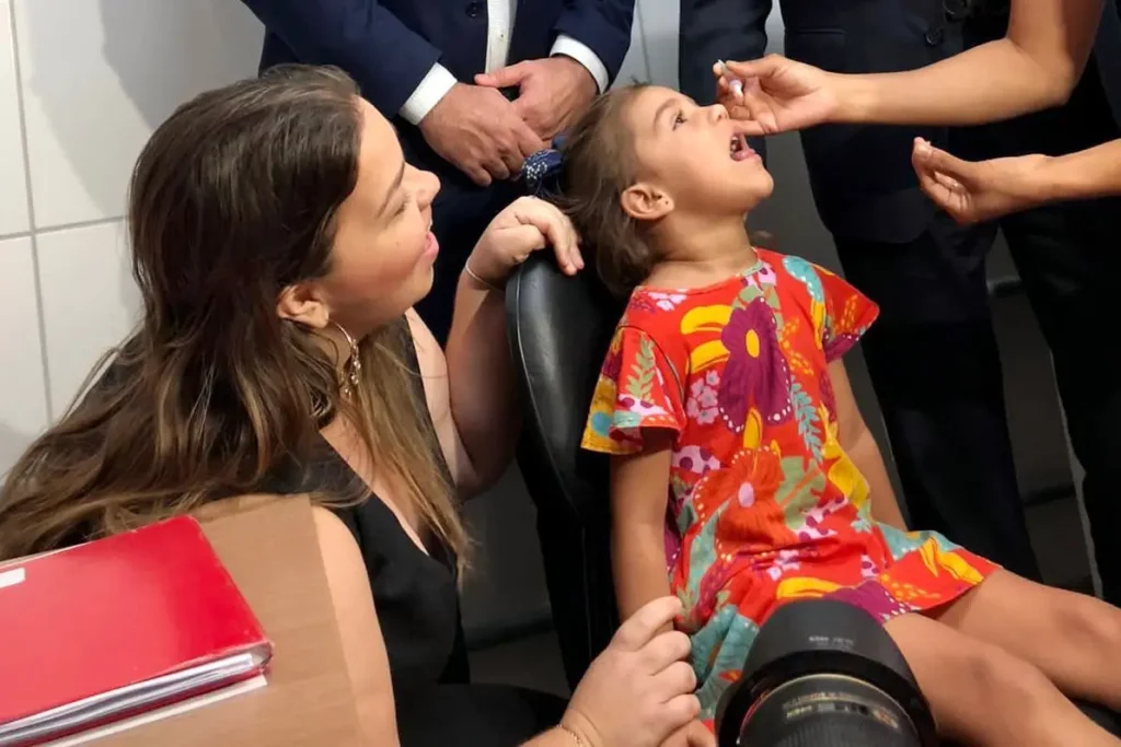 Meta era vacinar, até o dia 14 de junho, 95% das crianças de 1 e 4 anos de idade com vacina oral (VOP), mas somente 26,59% tomaram as gotinhas | Foto: SMS