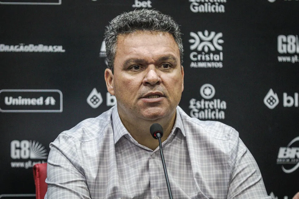 Após o fim do confronto, o presidente do Atlético-GO, também se manifestou sobre o ocorrido e disse que vai tomar as medidas cabíveis | Foto:  Ingryd Oliveira/ACG