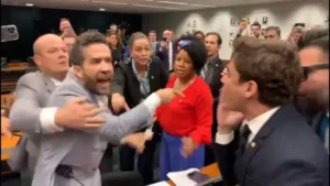 A tensão ocorreu na tarde de quarta, durante a análise de um processo contra o deputado André Janones | Foto: Reprodução