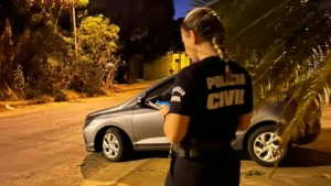 O telefone celular do investigado foi apreendido como parte da investigação policial I Foto: Divulgação/PCGO