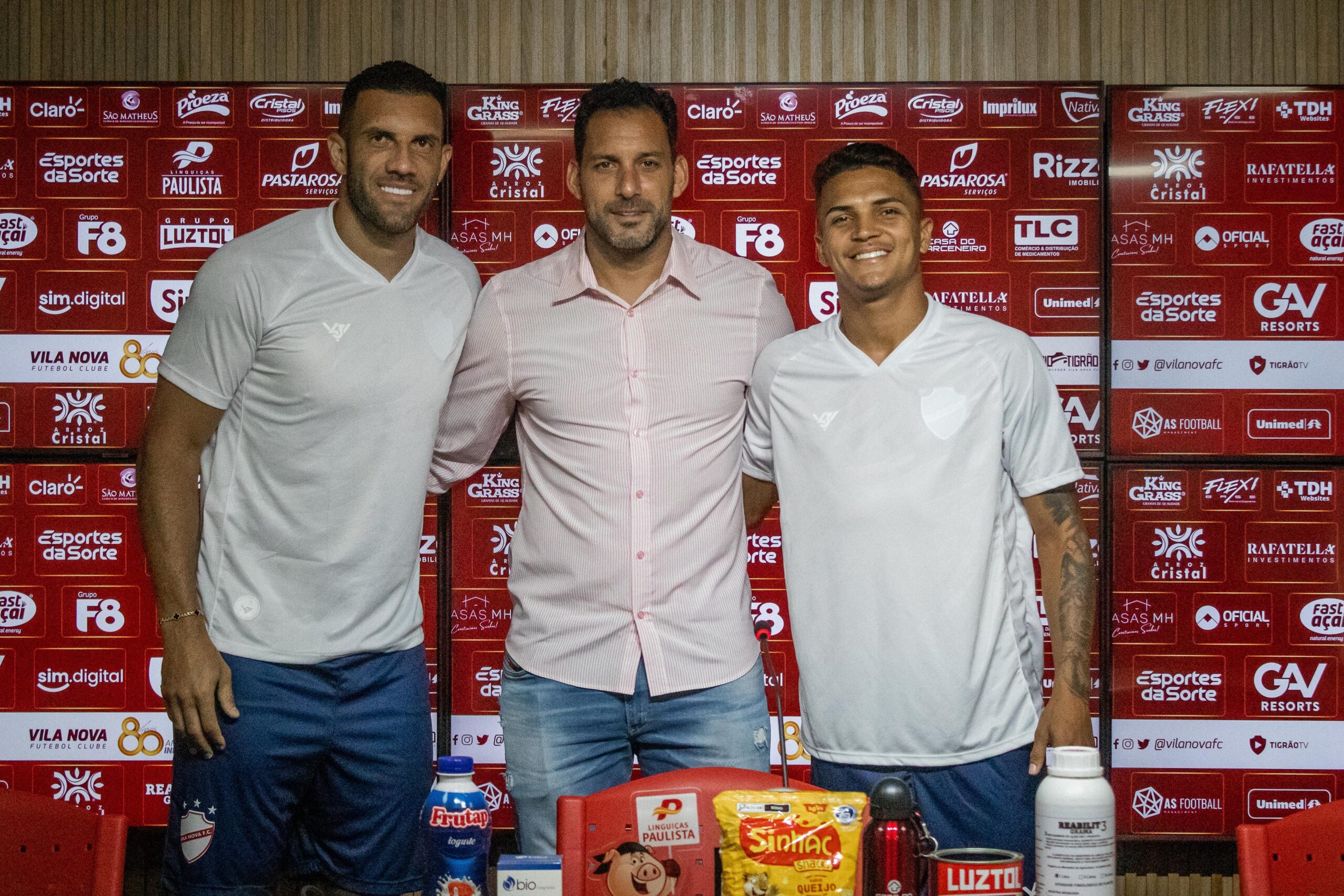 Com Fernandão e João Vitor