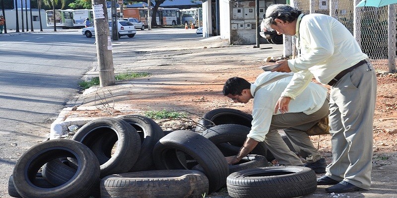 Operação recolhe cerca de 3 mil pneus no Centro de Goiânia