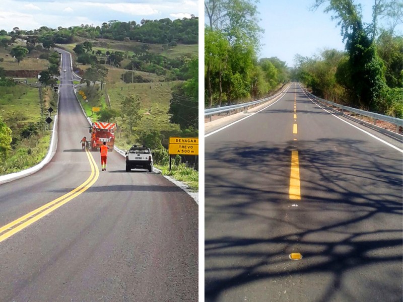 Mais de 460 km de rodovias são reconstruídos em cinco meses em Goiás