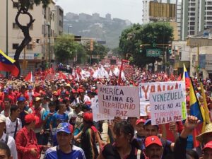 Polícia Venezuela dispersa  manifestação em Caracas