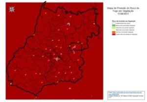 Corpo de Bombeiros alerta para período crítico de risco de fogo em vegetação