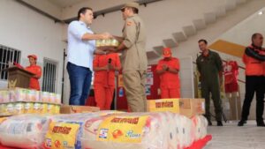 Alimentos arrecadados em campanha do Corpo de Bombeiros chegam ao Nordeste