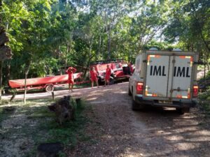 Bombeiros encontram corpo de homem que se afogou no município Colinas do Sul