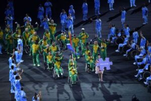 Cerimônia de abertura  retrata cenas do Rio