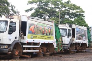 Comurg trabalha só com 22 caminhões na coleta seletiva