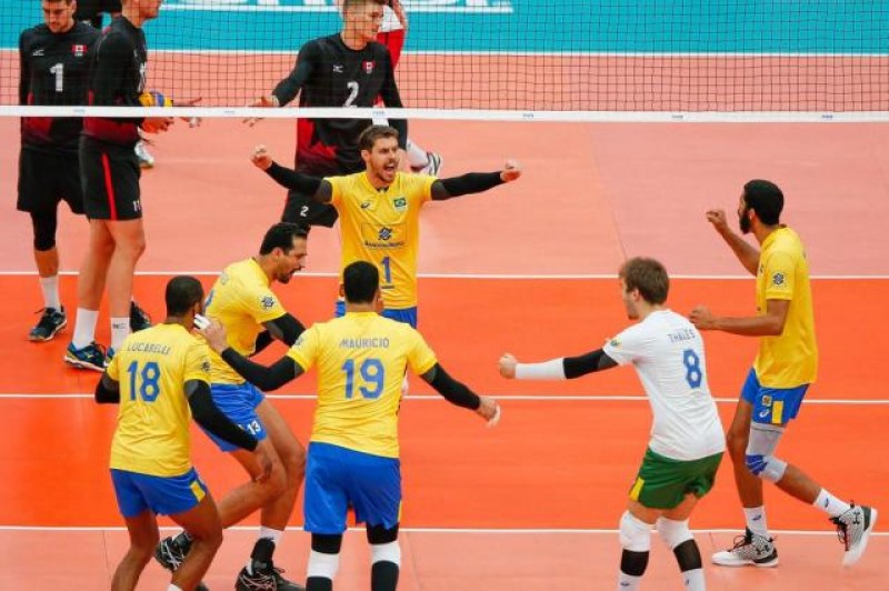 Brasil derrota Canadá por 3 sets a 1 pela Liga