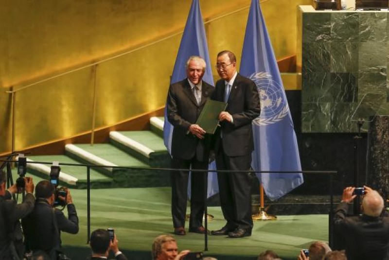 Brasil entrega à ONU documento de ratificação do Acordo de Paris