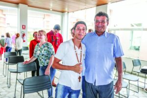 Paciente do Credeq é batizado no catolicismo