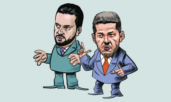 Alexandre baldy E delegado Waldir Caricatura 04 07 2021