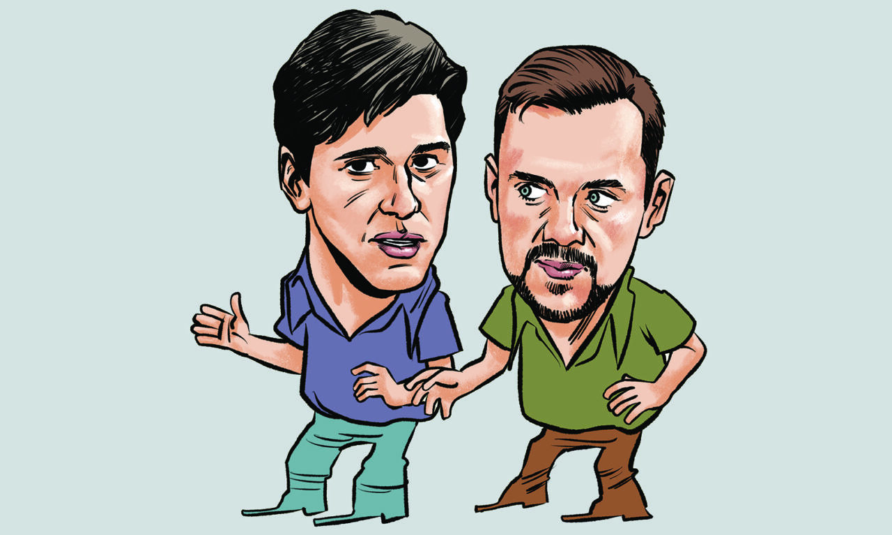 Daniel Vilela e Gustavo Mendanha Caricatura 02 07 2021