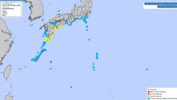 Terremoto de magnitude 7,1 atinge o Japão