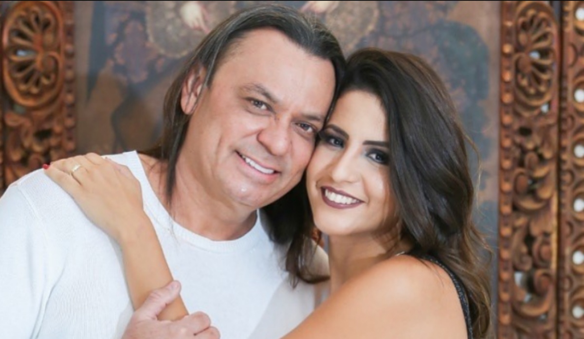 Frank Aguiar e a ex esposa Carol Santos