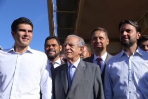 Prefeito de Goiânia e ministros vistoriam obras do BRT na Capital