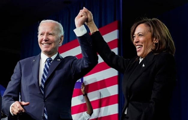 biden declara apoio a kamala harris na disputa presidencial apos desistir de reeleicao