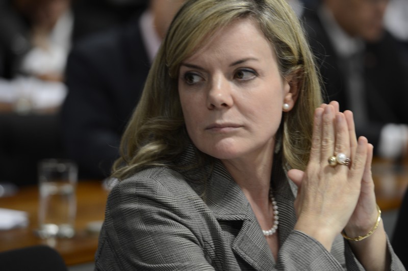 Senadora Gleisi Hoffmann é nova lider do PT no Senado