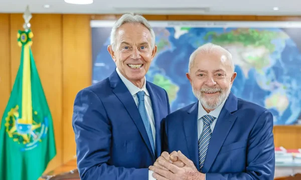 lula e tony blair ricardo stuckert pr