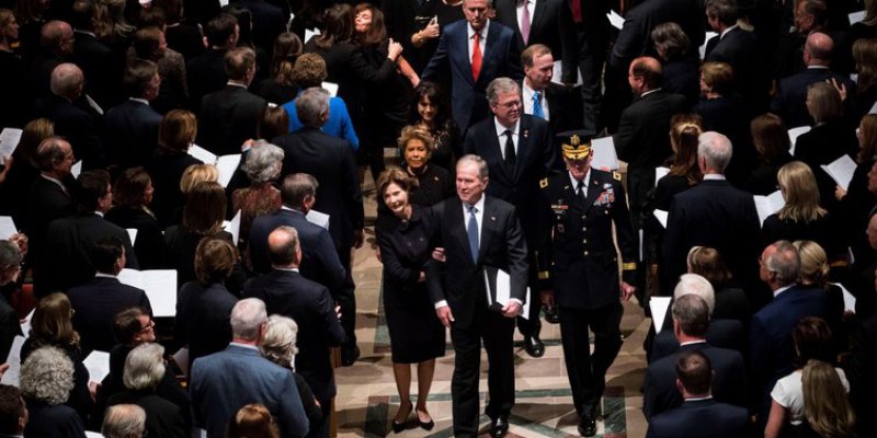 Funeral de George W. Bush recebe reis