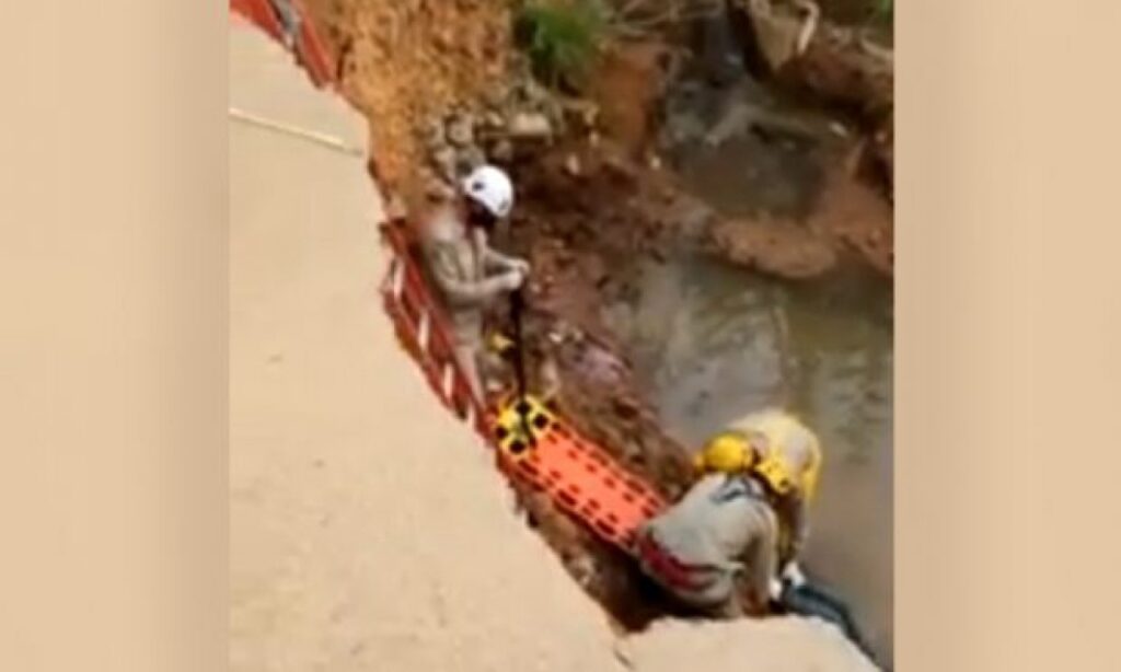 Homem cai de ponte de 3 metros em Anápolis