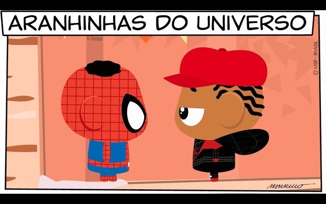 Turma Mônica Toy faz homenagem ao homem-aranha