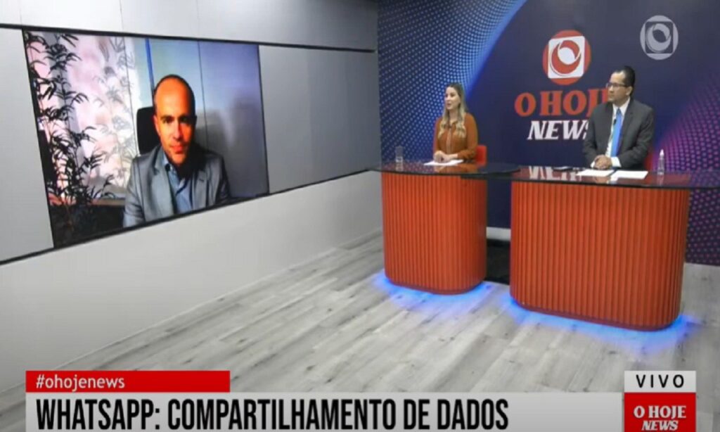 Especialista comenta compartilhamento de dados do WhatsApp no O Hoje News