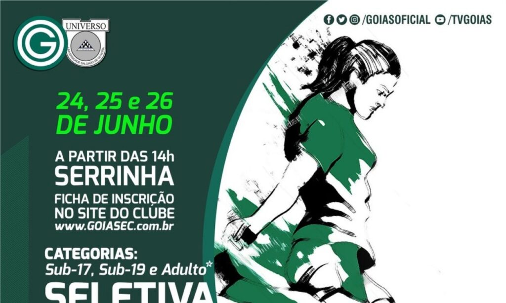 Goiás abre seletiva para futebol feminino