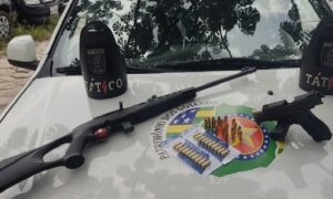 Armas de fogo são apreendidas em Goiânia