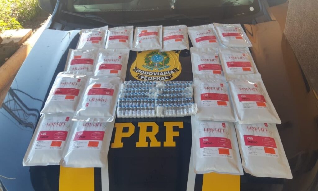 PRF apreende na BR-153 carga de medicamentos contrabandeados do Paraguai