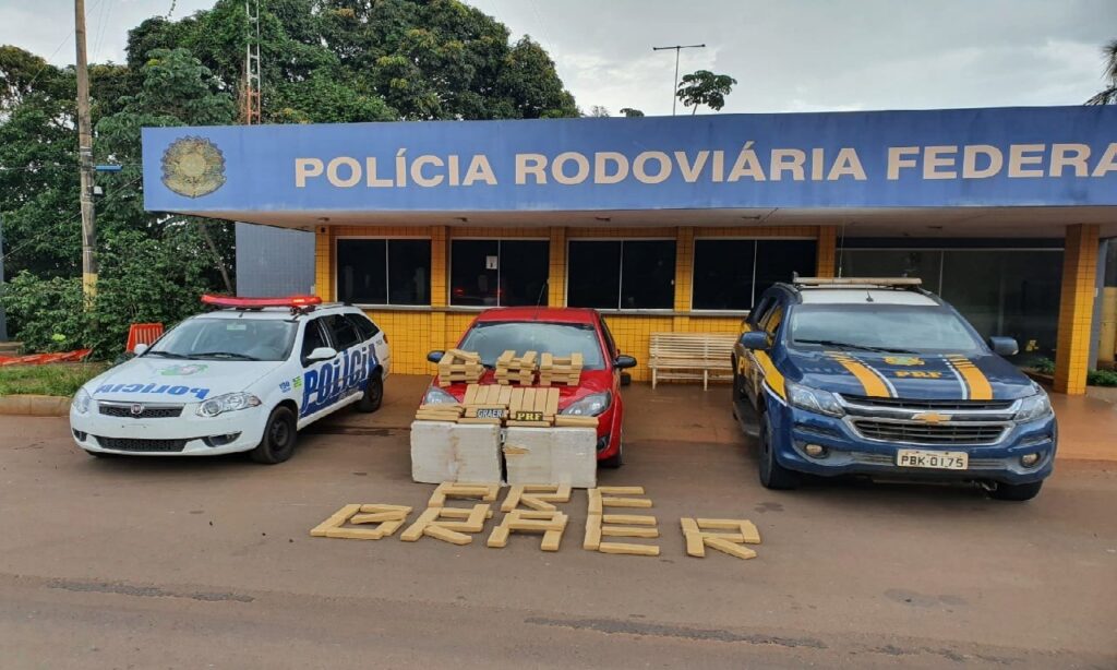 PRF e PM apreendem quase 200 kg de maconha na BR-364 em Jataí