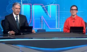 Renata Vasconcelos e William Bonner anunciam férias do Jornal Nacional