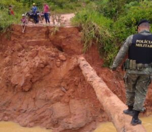 Tromba d’água provoca rompimento de barragem em Rondônia